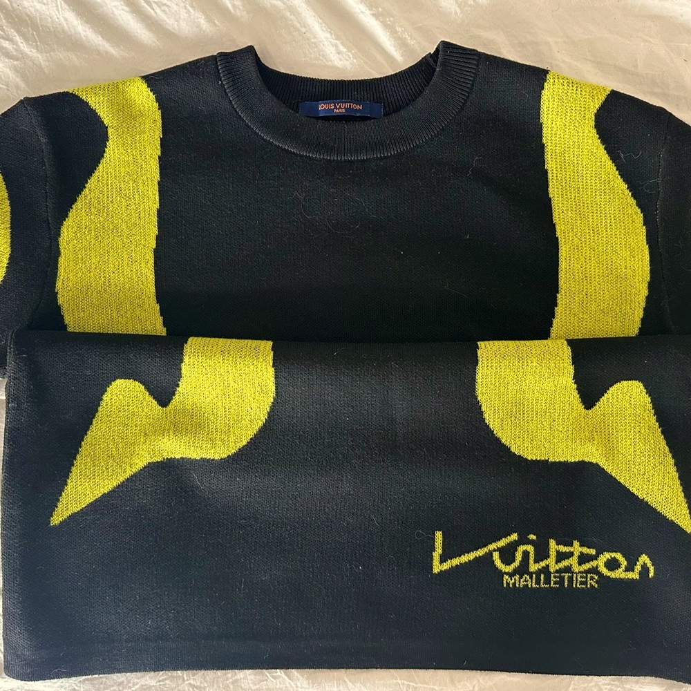 Louis Vuitton Sporty Line Intarsia Short-Sleeved Crewneck